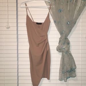 Tan club dress
